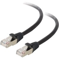 C2G Cat5e Booted Shielded (STP) Network Patch Cable - patch cable - 1 m - black