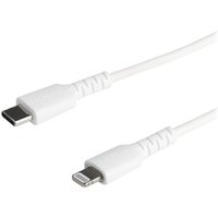 StarTech.com 6 ft(2m) Durable White USB-C to Lightning Cable, Heavy Duty Rugged Aramid Fiber USB Type A to Lightning Charger/Sync Power Cord, Apple MFi Certified iPad/iPhone 12 Pro Max - iPhone 7/8/11/11 Pro - Lightning cable - Lightning / USB 2.0 - 2 m