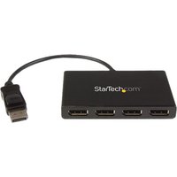StarTech.com 4-Port Multi Monitor Adapter, DisplayPort 1.2 MST Hub, 4x 1080p, Video Splitter for Extended Desktop Mode on Windows PCs Only, DP to Quad DP Monitors MST Hub - DP Multi Stream Transport Hub (MSTDP124DP) - video splitter - 4 ports