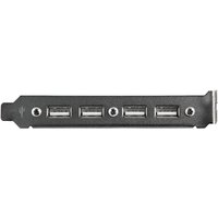 StarTech 4 Port USB A Female Slot Plate Adapter - USB panel - 4 pin USB Type A (F) (USBPLATE4) - USB panel - USB to 9 pin IDC