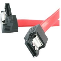 StarTech.com 12in Latching SATA to Right Angle SATA Serial ATA Cable (LSATA12RA1) - SATA cable - 30 cm