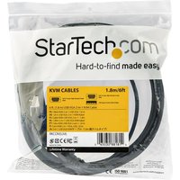 StarTech 15 ft. (4.6 m) USB KVM Cable for StarTech.com Rackmount Consoles - VGA and USB KVM Console Cable (RKCONSUV15) - video / USB cable - 4.6 m