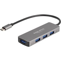 DELOCK 4 Port USB 5 Gbps Hubmit USB Type-C Anschluss