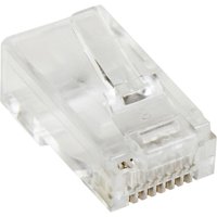 Startech Cat5e RJ45 Stranded Modular Plug Connector - 50 Pkg - Bulk Cat 5e Plugs - 50x RJ45 Ends (CRJ4550PK) - network connector