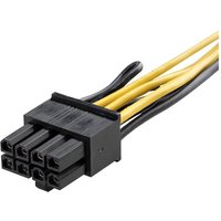 StarTech.com PCI Express 6 pin to 8 pin Power Adapter Cable - power adapter - 6 pin PCIe power to 8 pin PCIe power - 15.5 cm