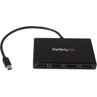 StarTech.com 4 Port Mini DisplayPort MST Hub - 4K 30Hz - Mini DP to DisplayPort Splitter for Multiple Monitors - mDP to DP (MSTMDP124DP) - video splitter - 4 ports