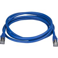 StarTech.com 2m CAT6A Ethernet Cable, 10 Gigabit Shielded Snagless RJ45 100W PoE Patch Cord, CAT 6A 10GbE STP Network Cable w/Strain Relief, Blue, Fluke Tested/UL Certified Wiring/TIA - Category 6A - 26AWG (6ASPAT2MBL) - patch cable - 2 m - blue