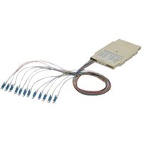 DIGITUS Spleißkassette mit 12 Pigtails, vormontiert, LC, OS2