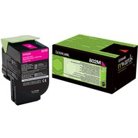 Lexmark 802M - magenta - original - toner cartridge - LCCP, LRP