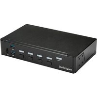 StarTech.com 4 Port HDMI KVM - HDMI KVM Switch - 1080p - USB 3.0 & Audio Support - KVM Video Switch (SV431HDU3A2) - KVM / USB switch - 4 ports - rack-mountable