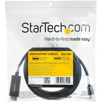 StarTech.com Mini DisplayPort to HDMI Adapter Cable - mDP to HDMI Adapter with Built-in Cable - Black - 3 m (10 ft.) - Ultra HD 4K 30Hz (MDP2HDMM3MB) - adapter cable - DisplayPort / HDMI - 3 m