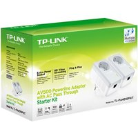 TP-Link TL-PA4010PKIT AV500+ Powerline Kit with AC Pass Through - powerline adapter kit - wall-pluggable