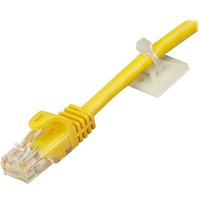 StarTech.com 100 Pack Cable Tie Mounts with Adhesive Tape for 0.18 in. (4.6 mm) Wide Ties, Nylon/Plastic Zip Tie Mounts, Electrical/Network Cable Wrap Mounts / 94V-2 Fire & UL Rated TAA - Nylon 66 Zip Tie Mount (CBMCTM2) - cable tie mount - TAA Compliant