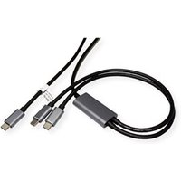ROLINE USB Typ C Split-Ladekabel C 1,85m