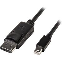 LINDY Mini DP zu DP Kabel, schwarz 2m