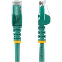 StarTech.com 15m CAT6 Ethernet Cable, 10 Gigabit Snagless RJ45 650MHz 100W PoE Patch Cord, CAT 6 10GbE UTP Network Cable w/Strain Relief, Green, Fluke Tested/Wiring is UL Certified/TIA - Category 6 - 24AWG (N6PATC15MGN) - patch cable - 15 m - green