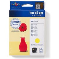 Brother LC121Y - yellow - original - ink cartridge
