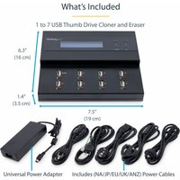 StarTech.com USB Duplicator - 1:7 - USB Flash Drives - Flash Drive Duplicator (USBDUPE17) - USB drive duplicator - TAA Compliant