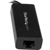 StarTech.com USB C to Gigabit Ethernet Adapter - Black - USB 3.1 to RJ45 LAN Network Adapter - USB Type C to Ethernet (US1GC30B) - network adapter - USB-C - Gigabit Ethernet