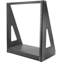 StarTech.com 12U Heavy Duty 2 Post Open Frame Network Rack - 350lbs - 19" Free Standing Desktop Rack for Computer, AV, Media, IT Equipment (2POSTRACK12) - rack - 12U