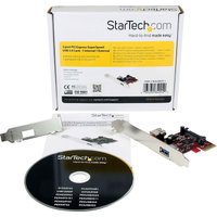 Startech 2 port PCI Express SuperSpeed USB 3.0 Card with UASP Support - 1 Internal 1 External - Dual Port PCIe USB 3.0 Adapter (PEXUSB3S11) - USB adapter - PCIe 2.0 - 2 ports