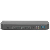 DIGITUS KVM Switch 4-Port, 4K60Hz, 4x DP in, 1x DP/HDMI out