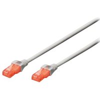 DIGITUS Patchkabel Cat6 U/UTP 2xRJ45 30.0m grau Hebelschutz