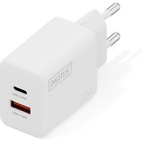 DIGITUS USB-Ladegerät 20W, 1x USB-C, 1x USB-A weiß