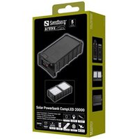 SANDBERG Solar Powerbank CampLED 20000