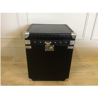 Click to view product details and reviews for Small Black Leather Trunk. Click to view product details and reviews for Small Black Leather Trunk.
