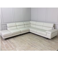 Click to view product details and reviews for Milano Leather Chaise Sofa With Adjustable Headrests On Corner. Click to view product details and reviews for Milano Leather Chaise Sofa With Adjustable Headrests On Corner.