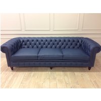 Click to view product details and reviews for Harrington 4 Seater Chesterfield Sofa In Shelly Majorca Blue Leather. Click to view product details and reviews for Harrington 4 Seater Chesterfield Sofa In Shelly Majorca Blue Leather.