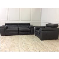 Click to view product details and reviews for Fabio 3 Seater With Electric Recliner Chair With Electric Recliner In Black Leather. Click to view product details and reviews for Fabio 3 Seater With Electric Recliner Chair With Electric Recliner In Black Leather.
