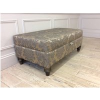 Click to view product details and reviews for Ampleforth Footstool In Damask Steel. Click to view product details and reviews for Ampleforth Footstool In Damask Steel.