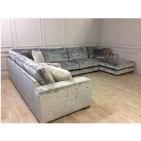 Click to view product details and reviews for Ashdown U Shape Sofa With Right Chaise In Oneda Silver Velvet. Click to view product details and reviews for Ashdown U Shape Sofa With Right Chaise In Oneda Silver Velvet.