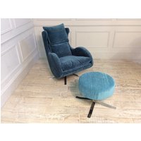 Click to view product details and reviews for Enzo Swivel Chair In Pascal 63 With Contrasting Footstool. Click to view product details and reviews for Enzo Swivel Chair In Pascal 63 With Contrasting Footstool.