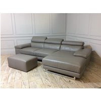 Click to view product details and reviews for Milano Leather Chaise Sofa With Footstool In 20jg. Click to view product details and reviews for Milano Leather Chaise Sofa With Footstool In 20jg.