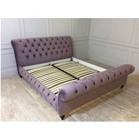 Click to view product details and reviews for Headley Buttoned Superking Bed Frame In Mystic Lavender. Click to view product details and reviews for Headley Buttoned Superking Bed Frame In Mystic Lavender.