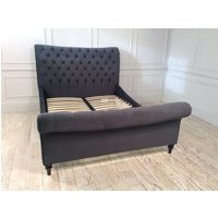 Click to view product details and reviews for Kingsbury King Size Bed Frame In Velvet Charcoal. Click to view product details and reviews for Kingsbury King Size Bed Frame In Velvet Charcoal.