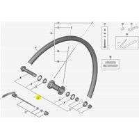 Eje completo para rueda Shimano Ultegra RS700 CenterLock
