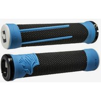 Photos - Grip & Bar End ODI AG-2 Lock-On Handlebar Grips Black Blue