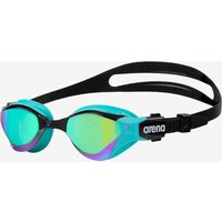 Photos - Swim Goggles Arena Cobra Tri Swipe Goggles Black Blue With Blue Mirrored Lenses