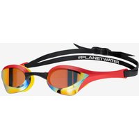 Photos - Swim Goggles Arena Cobra Ultra Swipe swimming goggles black red with mirrored orange lenses