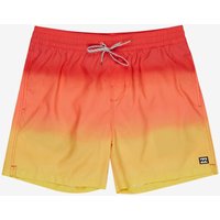 Photos - Swimwear Billabong All Day Fade Layback 16 Inch Swim Shorts Red Orange Yellow - S