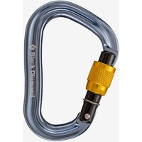 Photos - Climbing Gear Black Diamond Carabiner Vaporlock Screwgate gray yellow