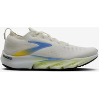 Brooks Glycerin Flex Blanc Jaune Homme – Running Confort chaussure Chaussures Brooks Glycerin Flex Medium blanc bleu jaune - 40.5