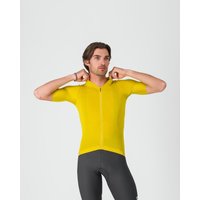 Photos - Cycling Clothing Castelli Espresso 2 Short Sleeve Jersey Mango Yellow - L