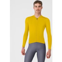 Photos - Cycling Clothing Castelli Espresso 2 Long Sleeve Jersey Mango Yellow - S