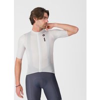 Photos - Cycling Clothing Castelli Drittone Logo Short Sleeve Jersey White - M