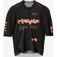 Photos - Cycling Clothing MAAP Strata Pro Air 3.0 short sleeve jersey black orange - S